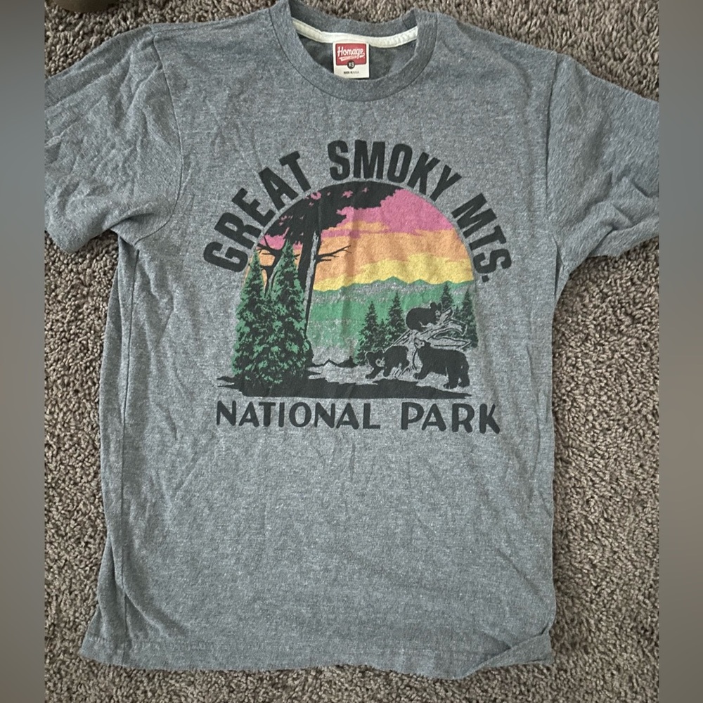 Grey, Homage, National Parks T Shirt